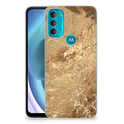 Motorola Moto G71 5G | TPU | Siliconen hoesje | Marmer Creme Motorola Moto G71 5G | TPU | Siliconen hoesje | Marmer Creme