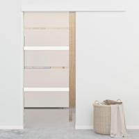 Schuifdeur met zachte stops 76x205 cm ESG-glas en aluminium - thumbnail