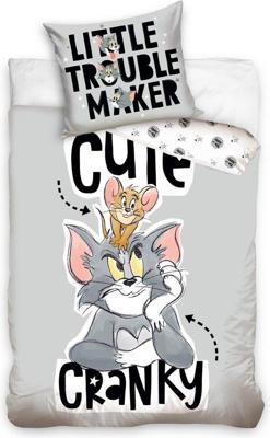 Tom & Jerry Dekbedovertrek Cranky - 140 x 200 cm + 70 x 90 cm - Katoen Tom & Jerry Dekbedovertrek Cranky - 140 x 200 cm + 70 x 90 cm - Katoen
