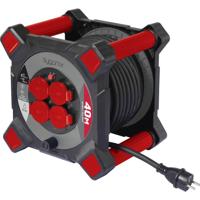 Sygonix SY-10236126 Kabelhaspel 40 m Zwart Randaarde stekker - thumbnail