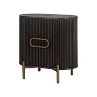 Richmond Nachtkastje 'Luxor' Eiken, 60 x 39cm, kleur zwart / goud - thumbnail