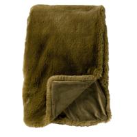 Dutch Decor plaid zinzi 140x180cm military olive - thumbnail