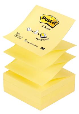 Post-it Z-notes memoblok 76x76mm geel (100 vel)