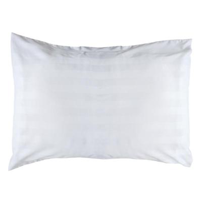 Kussensloop Wit 65x90+20cm Ingeweven Satijnbanden PC 50-50 - Treb PH