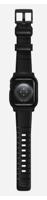 Nomad Rugged Band compatibel met Apple Watch armbanden serie 8, 7, 6, 5, 4 en SE, waterdichte horlogeband 45/44 mm, zwart/ultra oranje knopen, rubber, Rubber - thumbnail