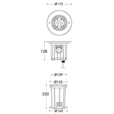 Deko Light Soft Flex 7 730267 Vloerinbouwlamp LED vast ingebouwd LED G (A - G) 9.25 W Zilver