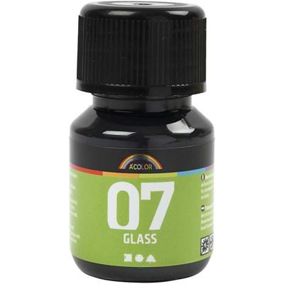 Creativ Company Permanente glasverf - zwart, 30ml Creativ Company Permanente glasverf - zwart, 30ml