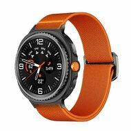 Nylon Loop bandje - Oranje - Samsung Galaxy Watch 8 Classic - 46mm - thumbnail