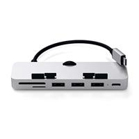 Satechi USB-C Hub Aluminium Clamp Pro zilver - thumbnail