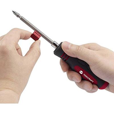 TOOLCRAFT 8-in-1 bitschroevendraaier met magnetiseerder Bitschroevendraaier 125 mm TOOLCRAFT 8-in-1 bitschroevendraaier met magnetiseerder Bitschroevendraaier 125 mm