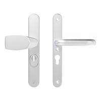 AXA Veiligheidsbeslag Oval Plus smal kruk Wing+U PC55 anti-kerntrek aluminium naturel - thumbnail