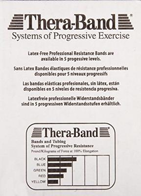 Theraband latexvrij 22 m zeer zwaar - blauw