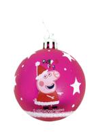 Kerstbal Peppa Pig Cosy corner Fuchsia 6 Stuks Plastic (Ø 8 cm) - thumbnail