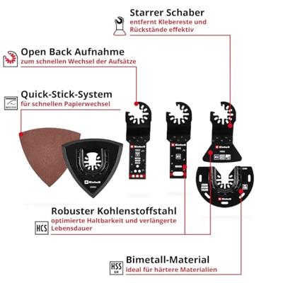 Einhell 708117 17-tlg SB Bimetaal Multitool toebehorenset 1 stuk(s)