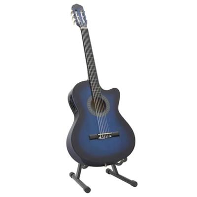VidaXL 12-delige gitaarset met equalizer en 6 snaren western blauw