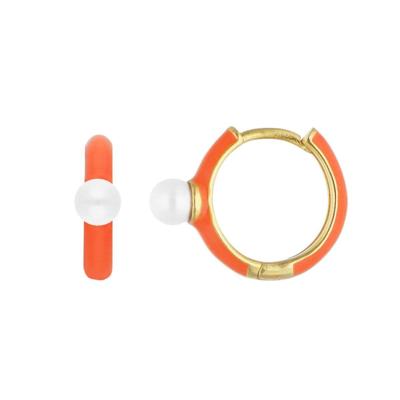 Oorbellen Dames Majorica 17348.01.1.E00.000.1 Oranje Oorbellen Dames Majorica 17348.01.1.E00.000.1 Oranje