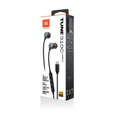 JBL Tune 310C Oordopjes Zwart