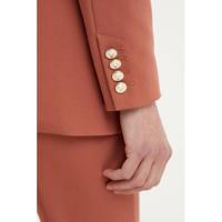 JOSH V blazer Madeleine met ceintuur roodbruin - thumbnail