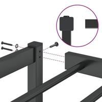 Bedframe metaal zwart 160x200 cm - thumbnail