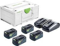 Festool SYS 18V 4x5,0/TCL 6 DUO Energie-set 18V in Systainer - 577709 - thumbnail