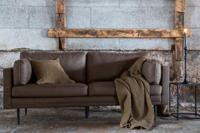 Nohr 3-zits Bank 'Tylan' Microfiber, kleur Bruin - thumbnail