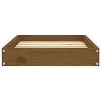 Hondenmand 61,5x49x9 cm massief grenenhout honingbruin - thumbnail