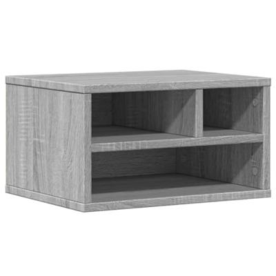 VidaXL Printerkastje 40x32x22,5 cm bewerkt hout grijs sonoma eiken