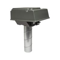 Pijpdakventilator Mpv-10w Met Werkschakelaar - Max 360 M3/h - Aansluiting Ø 125mm - thumbnail