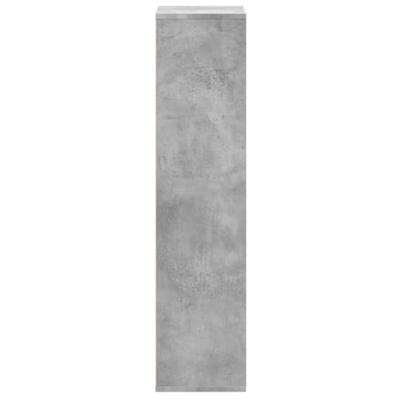 Boekenkast 50x25x105 cm bewerkt hout betongrijs - thumbnail