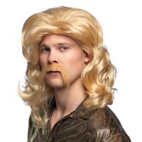 Pruik Barry met snor - thumbnail