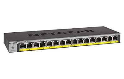 Netgear gs116lp 16-port poe/poe+ gigabit ethernet unmanaged switch