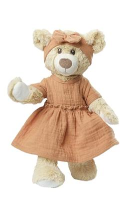 Heless Poppenjurk bruin met ruches, 35-45 cm