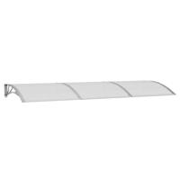 VidaXL Deurluifel 300x100 cm polycarbonaat grijs - thumbnail