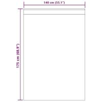 Voile Gordijn met gordijnen 2 pcs Crème 175 x 140 cm Polyester - thumbnail