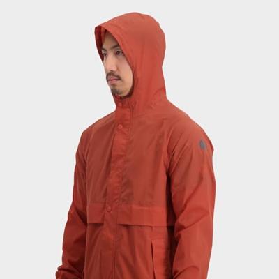 AGU Packable Parka Regenjas Urban Outdoor - Cinnabar - L - Waterdicht AGU Packable Parka Regenjas Urban Outdoor - Cinnabar - L - Waterdicht