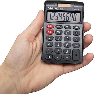 Maul MJ 450 Bureaurekenmachine Zwart Aantal displayposities: 8 werkt op batterijen, werkt op zonne-energie (b x h) 113 mm x 72 mm