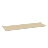 VidaXL Tuinbankkussen 150x50x2 cm oxford stof beige - thumbnail