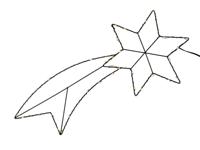 Komeet metaal 40-LED met timer 2xAA - thumbnail