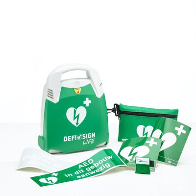 DefiSign Life AED + binnenkast-Wit-Volautomaat-NL/ENG/DE