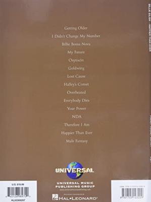 Hal Leonard Billie Eilish Happier Than Ever voor piano, zang en gitaar