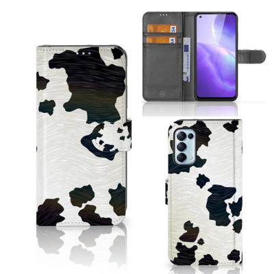 OPPO Find X3 Lite | Telefoonhoesje | Met pasjeshouder | Koeienvlekken