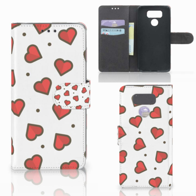 LG G6 Telefoon Hoesje Hearts LG G6 Telefoon Hoesje Hearts