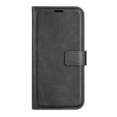 Casecentive Leren Wallet case met sluiting iPhone 15 Pro Max zwart
