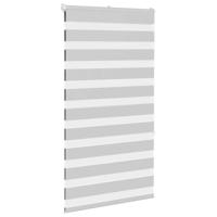Zebra rolgordijn 75x150 cm stofbreedte 70,9 cm lichtgrijs - thumbnail
