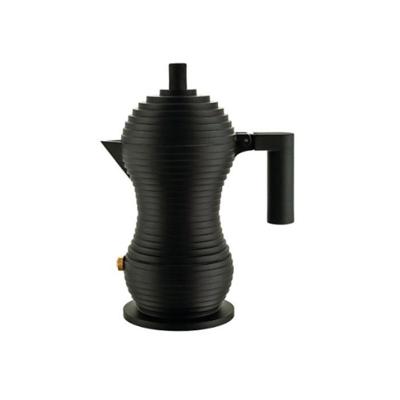 ALESSI - Pulcina - Percolator 3 kops Zwart