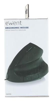 Ergonomische Optische Muis Ewent EW3156 1000 dpi USB Zwart Rood/Zwart