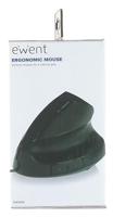 Ergonomische Optische Muis Ewent EW3156 1000 dpi USB Zwart Rood/Zwart - thumbnail