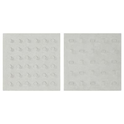 Wanddecoratie Home ESPRIT Wit Hout MDF Modern 80 x 6,5 x 80 cm