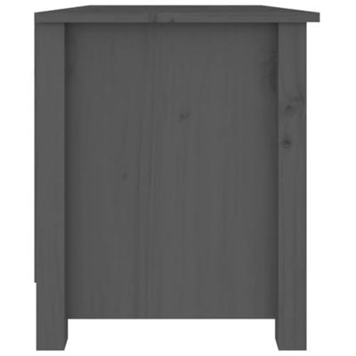 VidaXL Schoenenbank 70x38x45,5 cm massief grenenhout grijs