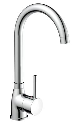 Schutte MANETTI ééngreepsmengkraan keuken met ronde uitloop | chroom - 35816 35816